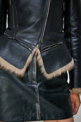 Josette - Sand Shearling Jacket