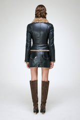 Josette - Sand Shearling Jacket