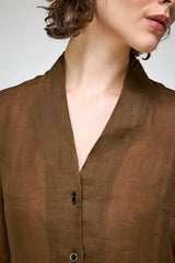 Luisa - Khaki Ramie Shirt
