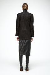 Caterina - Black Leather Coat