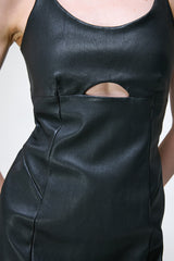Lorianne - Black Leather Dress