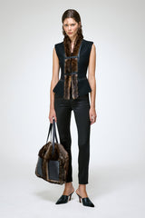 Jade - Black Wool Vest