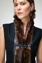 Jade - Black Wool Vest
