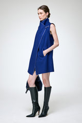 Melina - Blue Wool Vest