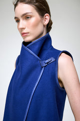 Melina - Blue Wool Vest
