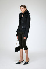Jade - Gilet en laine noir