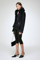 Jade - Black Wool Vest