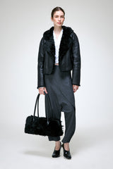 Ida - Black Shearling Jacket