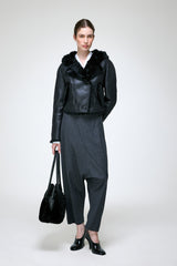 Ida - Black Shearling Jacket