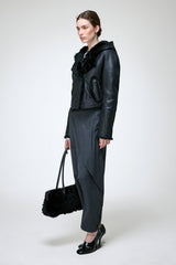 Ida - Black Shearling Jacket