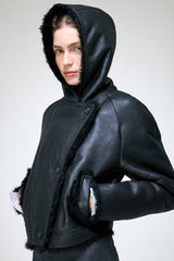 Ida - Black Shearling Jacket