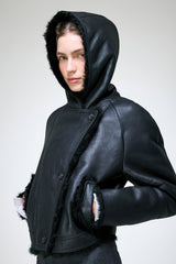 Ida - Black Shearling Jacket