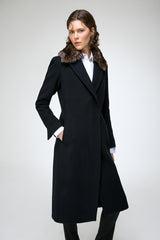 Diana - Black Wool Coat