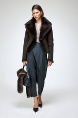 Aurora - Brown Shearling Jacket