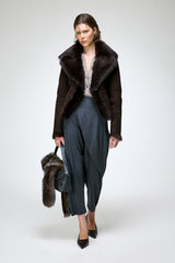 Aurora - Brown Shearling Jacket