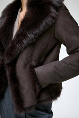 Aurora - Brown Shearling Jacket