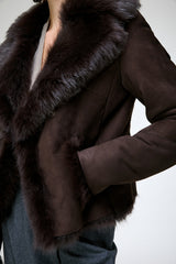 Aurora - Brown Shearling Jacket