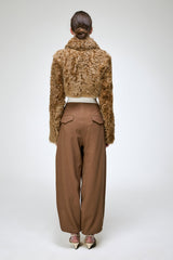 Lua - Camel Shearling Jacket