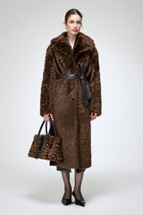 Freja - Brown Shearling Coat