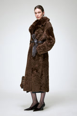 Freja - Brown Shearling Coat