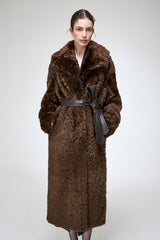 Freja - Brown Shearling Coat