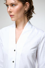 Luisa - White Cotton Shirt