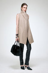 Melina - Camel Wool Vest