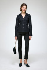 Isis - Black Cotton Shirt