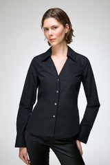 Isis - Black Cotton Shirt