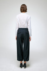 Nina - Black Wool Pant