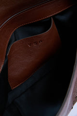 Matilde - Sac en cuir marron foncé