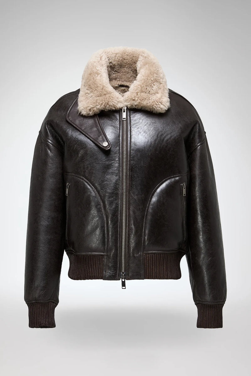 VSP - Tricia - Anthracite Shearling Jacket
