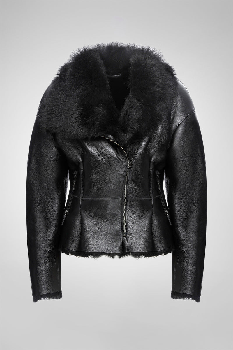 Luz - Black Shearling Jacket