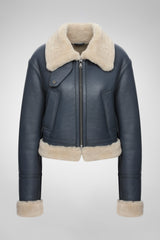 Céleste - Indigo Shearling Jacket