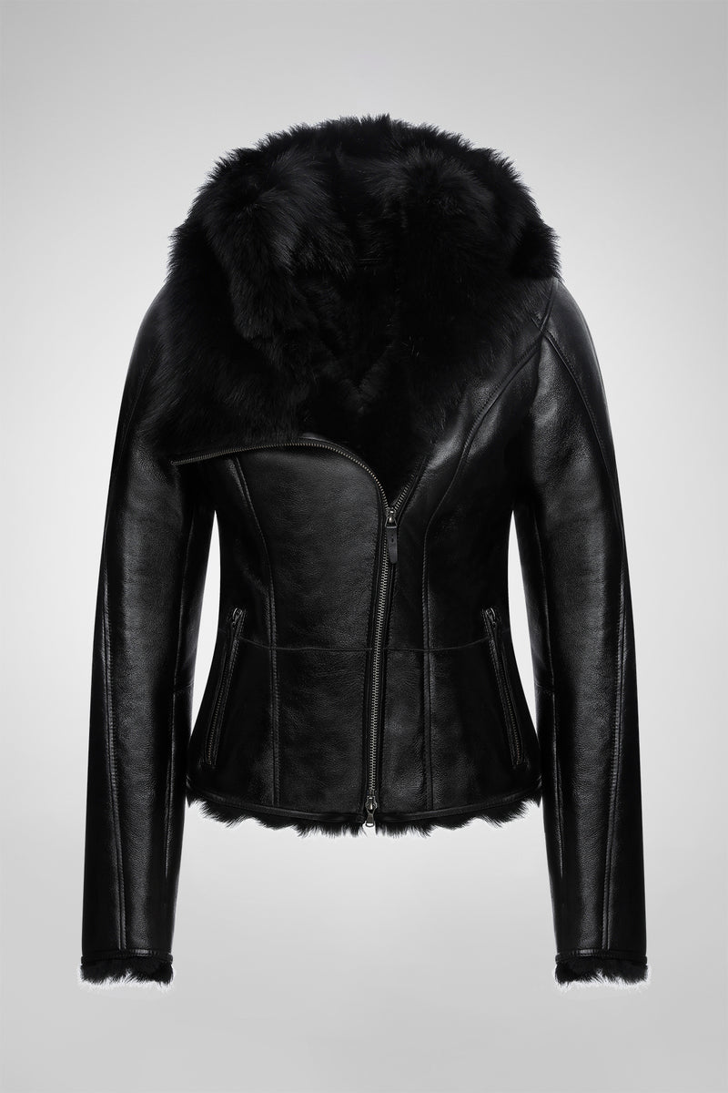 Estrella - Black Shearling Jacket