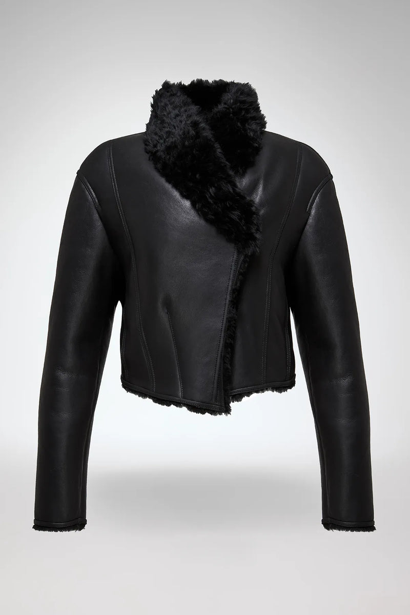 VSP - Severina - Black Shearling Jacket