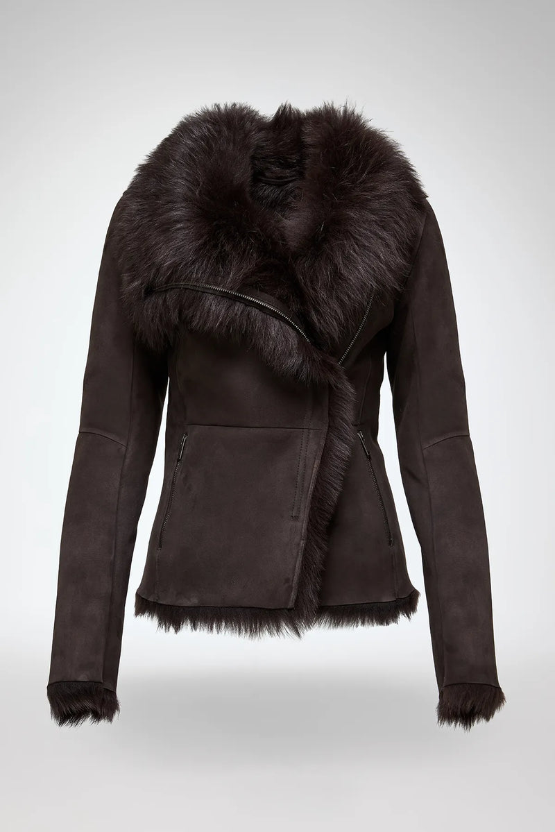 VSP - Adila - Toscana Brown Shearling Jacket