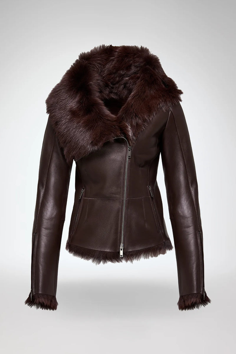 VSP - Petra - Cherry Shearling Jacket