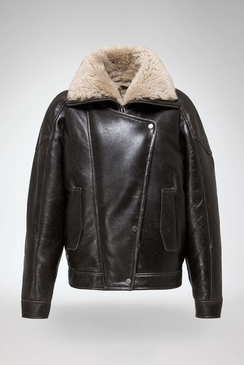VSP - Sandie - Anthracite Shearling Jacket