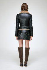 Josette - Sand Shearling Jacket