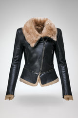 Josette - Sand Shearling Jacket