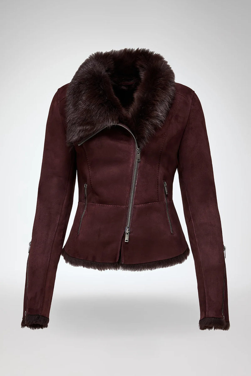 VSP - Renata - Toscana Cherry Shearling Jacket