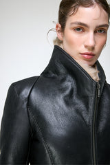 Vittoria - Dark Brown Shearling Jacket