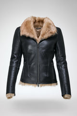 Vittoria - Dark Brown Shearling Jacket