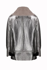 Grey Shearling Coat