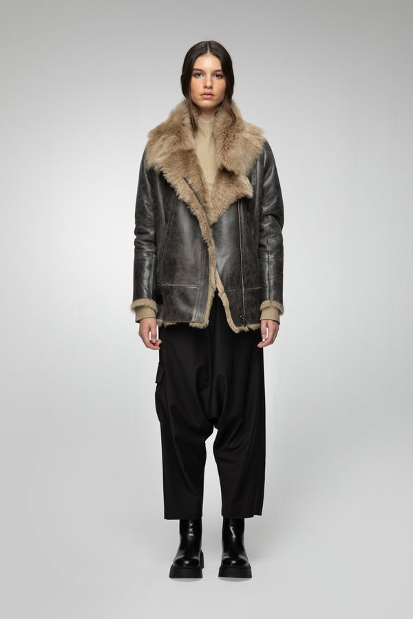 VSP - Vesna - Toscana Desert Beige Shearling Jacket