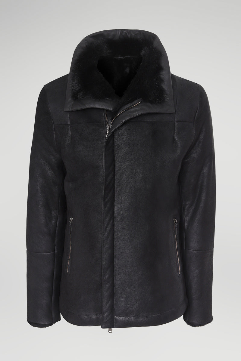 VSP - Luca - Black Shearling Coat