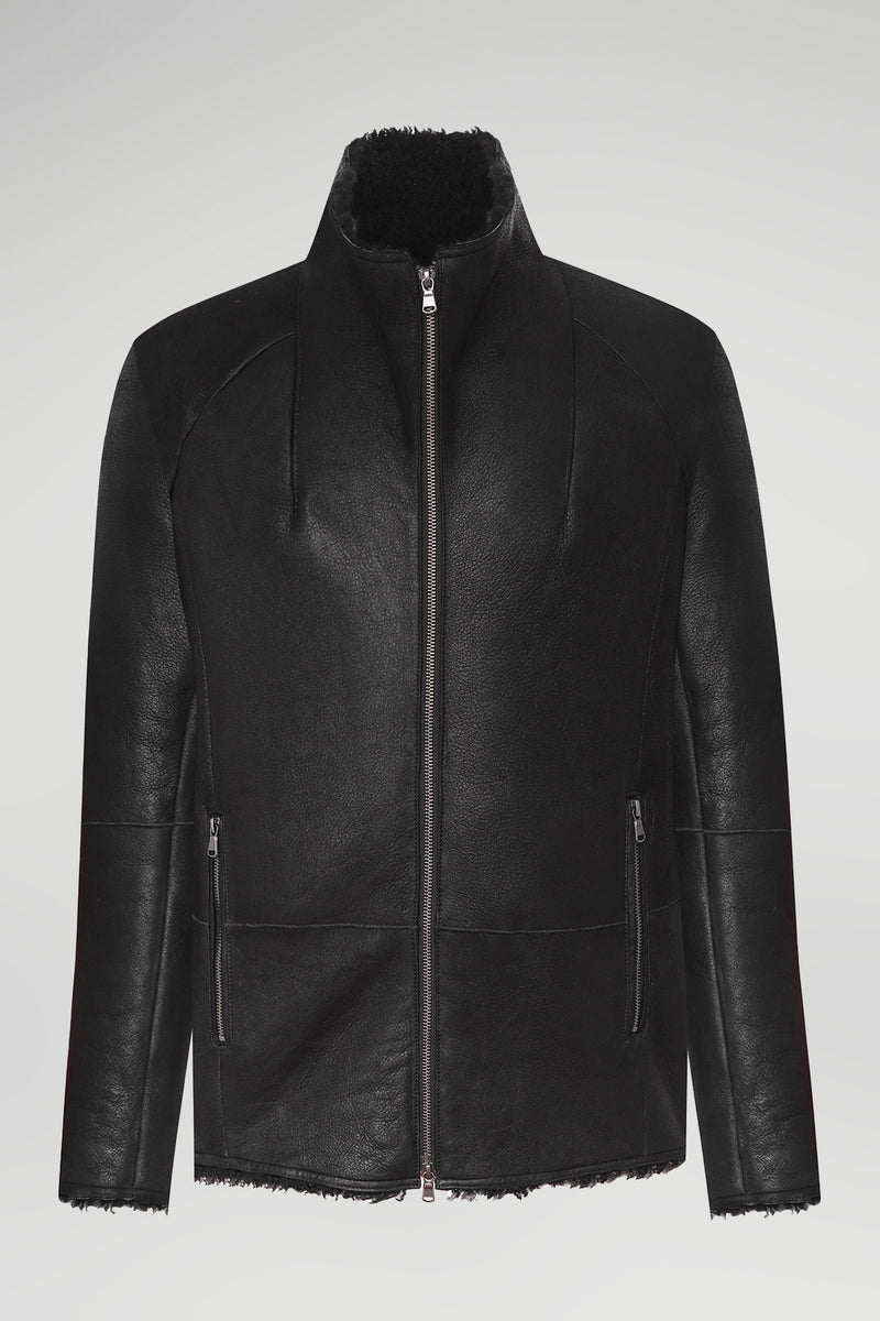 VSP - Bastien - Black Shearling Jacket