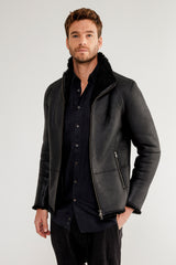 VSP - Bastien - Black Shearling Jacket