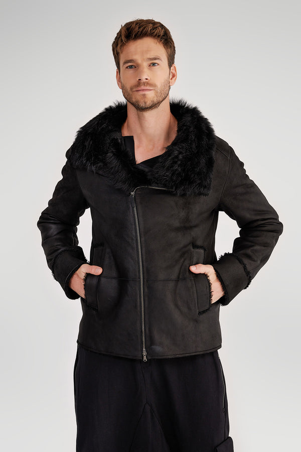 VSP - Milo - Black Shearling Coat